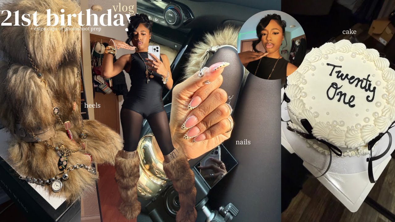 21ST BIRTHDAY VLOG 𝜗𝜚⋆₊˚: hair, grwm, makeup appt, flicks, eats