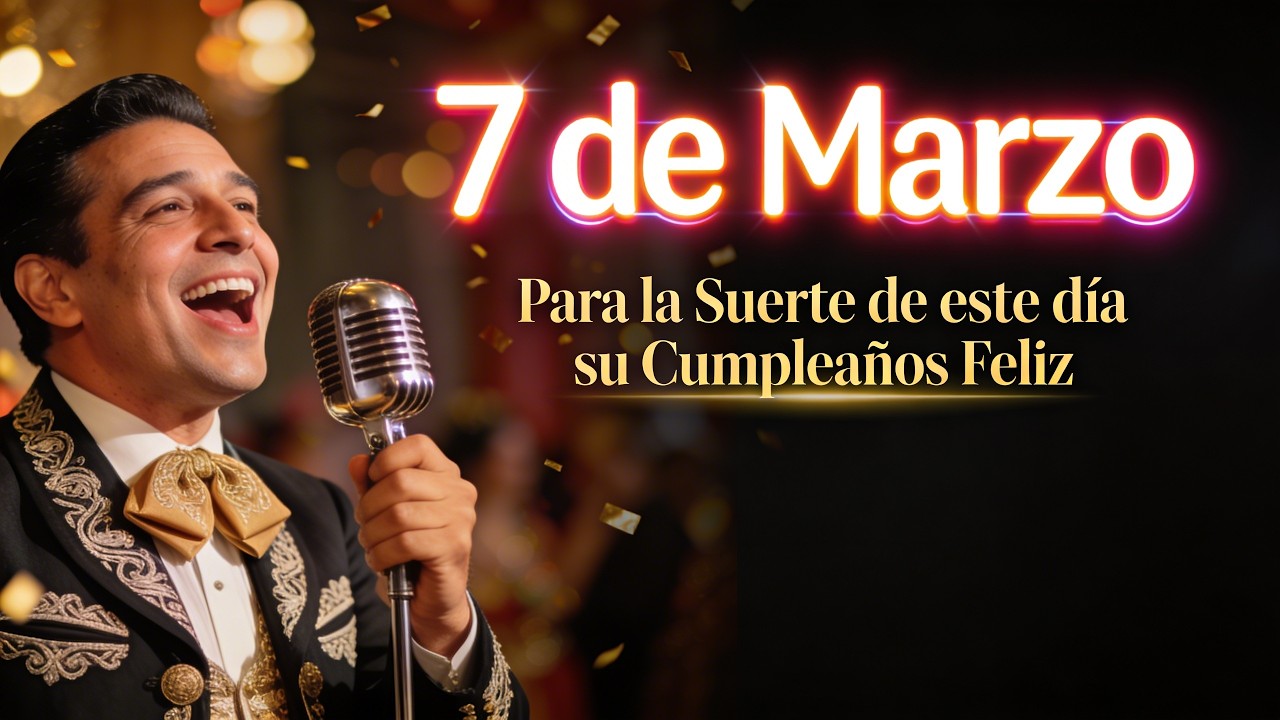 Para la suerte de este 7 de marzo: ¡Un Cumpleaños Feliz con mariachi y mucha fortuna! 🍀