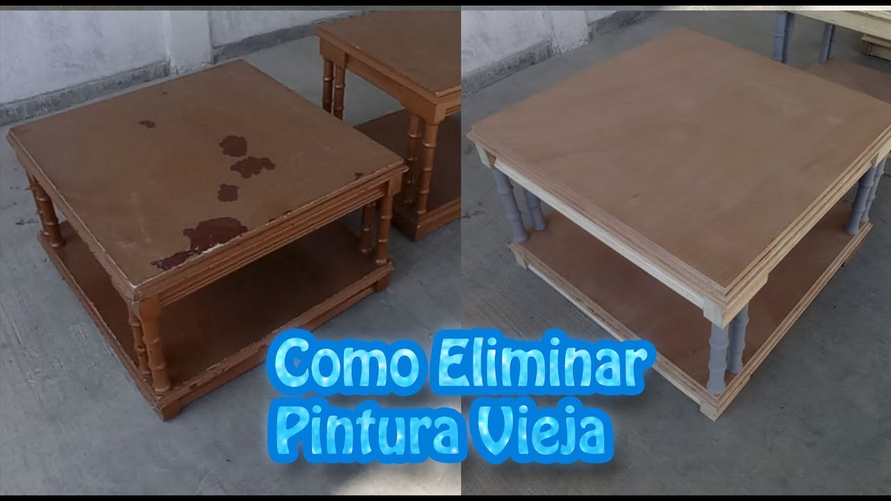 COMO QUITAR PINTURA VIEJA DE UN MUEBLE / TÉCNICAS DE RESTAURACIÓN #elmueblemoderno