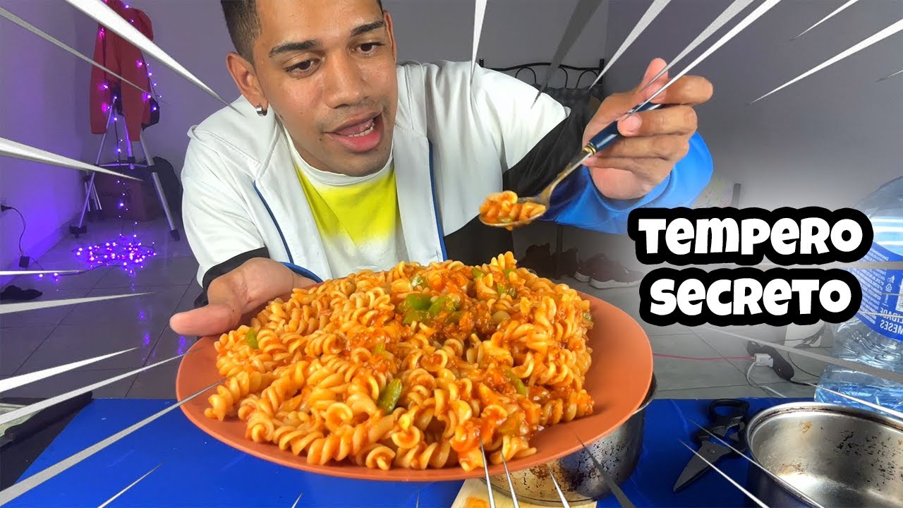 JANTA IMPROVISADA SEM FOGÃO: MACARRAO COM MOLHO ESPECIAL