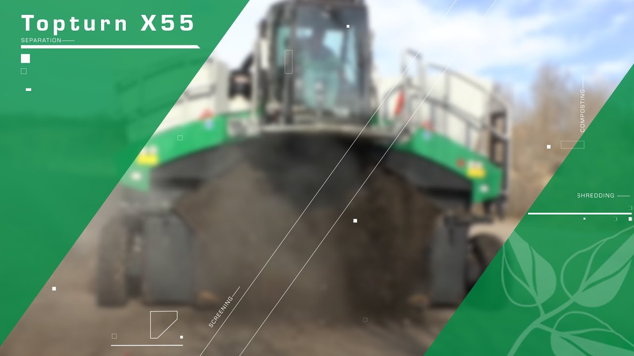 Komptech Topturn X55 Wheel in operation