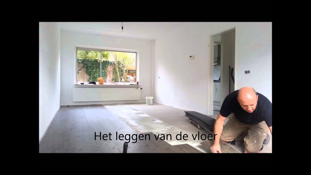 Egalizeren en leggen Pvc vloer door Loman Parket