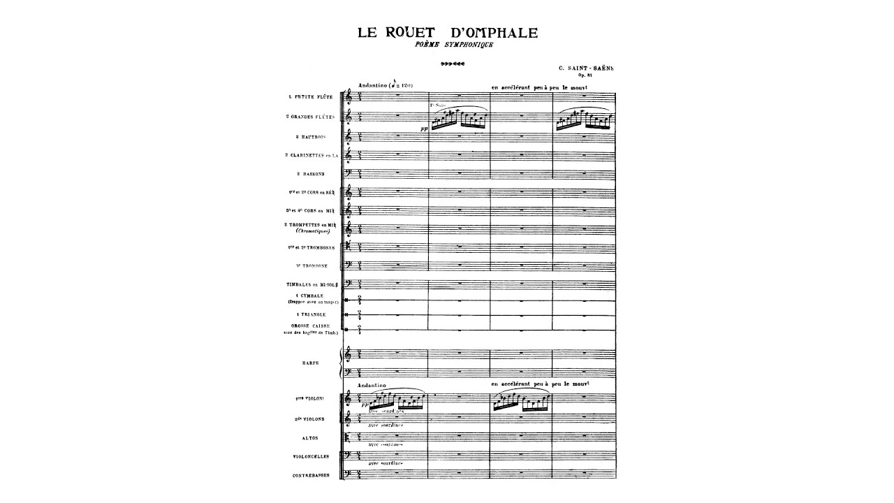 Saint-Saëns: Le rouet d'Omphale, Op. 31 (with Score)