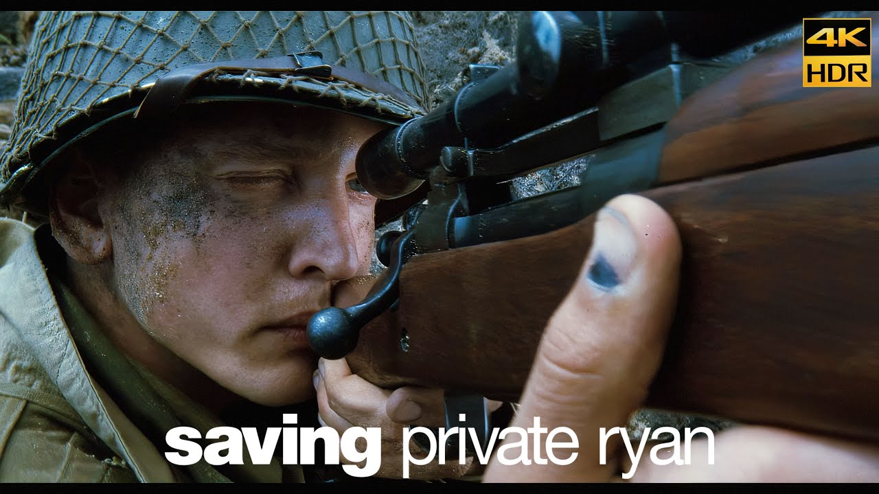 Saving Private Ryan (1998) | D-Day Omaha Beach Movie Clip 4K HDR10 Kodak 5247 Remastered
