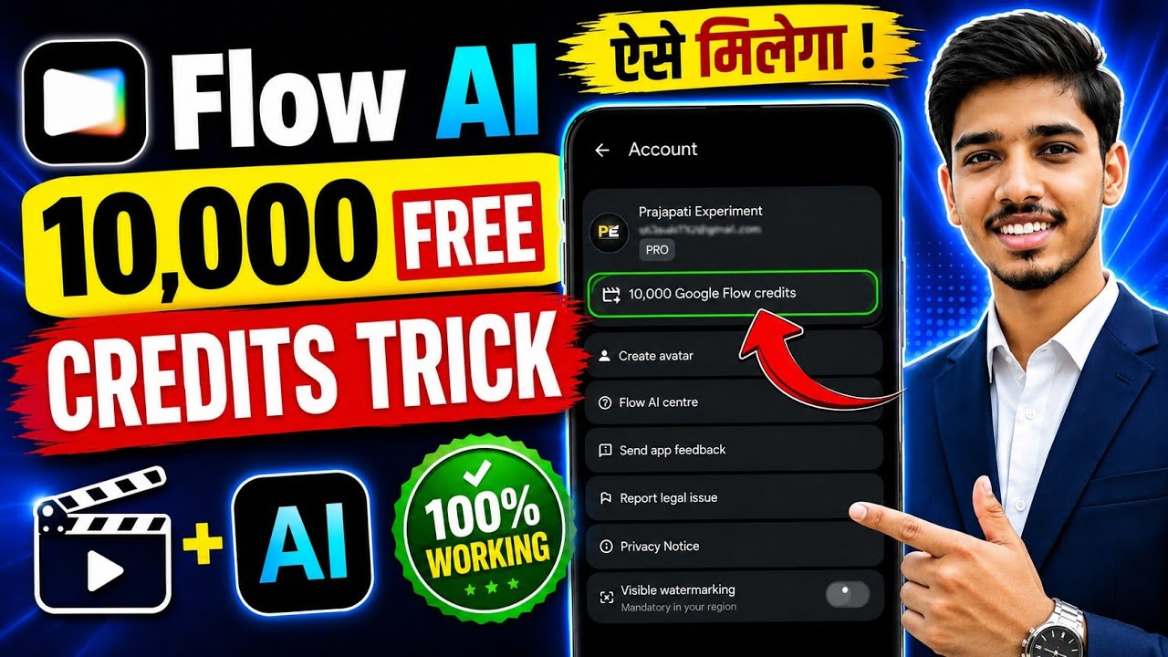 Google Flow Unlimited Credits Free | Google Flow credits kaise badhaye | Flow ai free credits