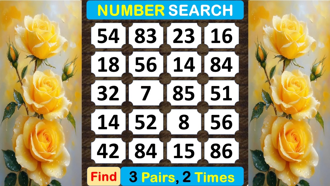 Number Search: As You Solve Games, Your Brain Exercises. #braingame #memory #puzzle #quiz  -#409