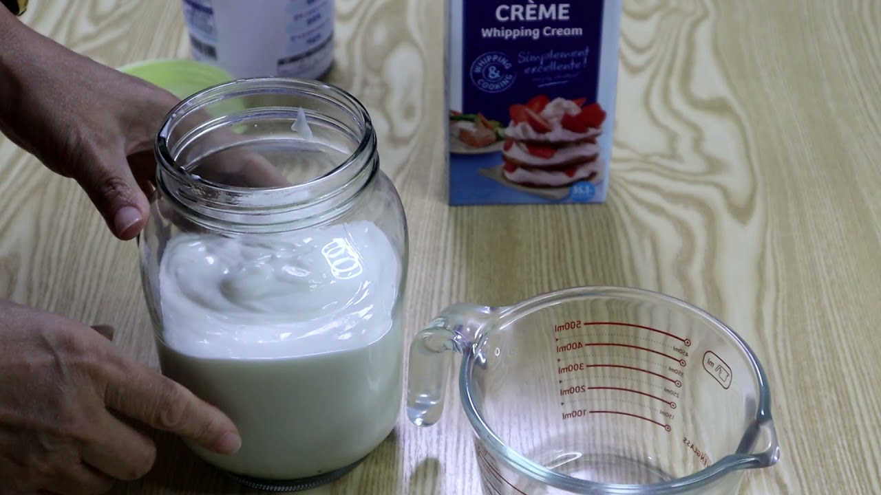 Сметана из двух ингредиентов/Как сделать вкусную сметану из магазинных продуктов.
