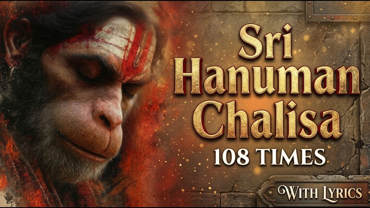 Powerful Hanuman Chalisa With Lyrics | Sankat Mochan Hanuman Chalisa | Hanuman Bhakti Song