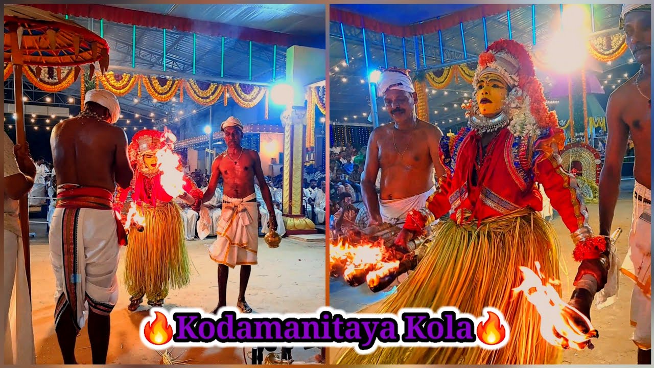 🔥🙏🏻Kodamanitaya Nema #kantara #tulunad #kola #daivaradhane