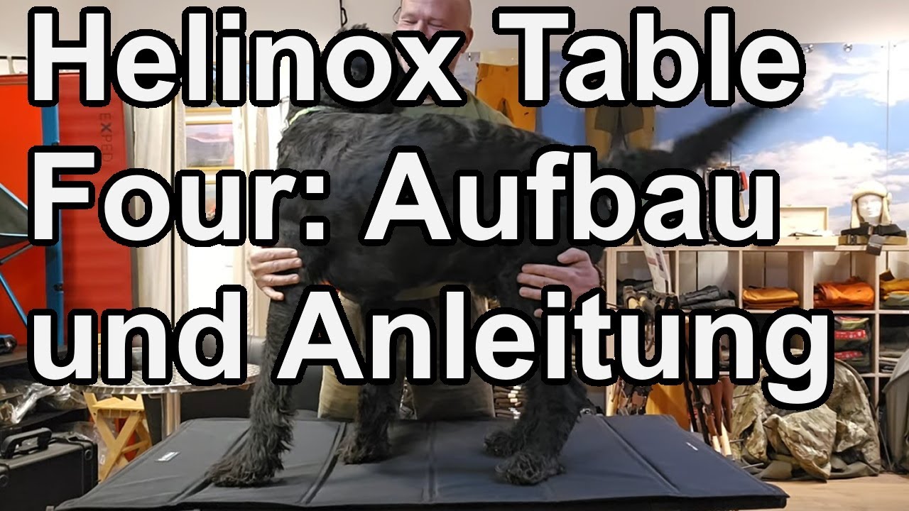 Helinox Table Four: Aufbau und Anleitung – Schritt für Schritt erklärt.