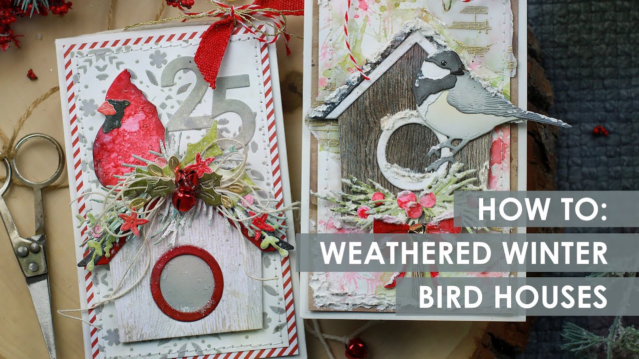 Winter Bird Houses Two Ways