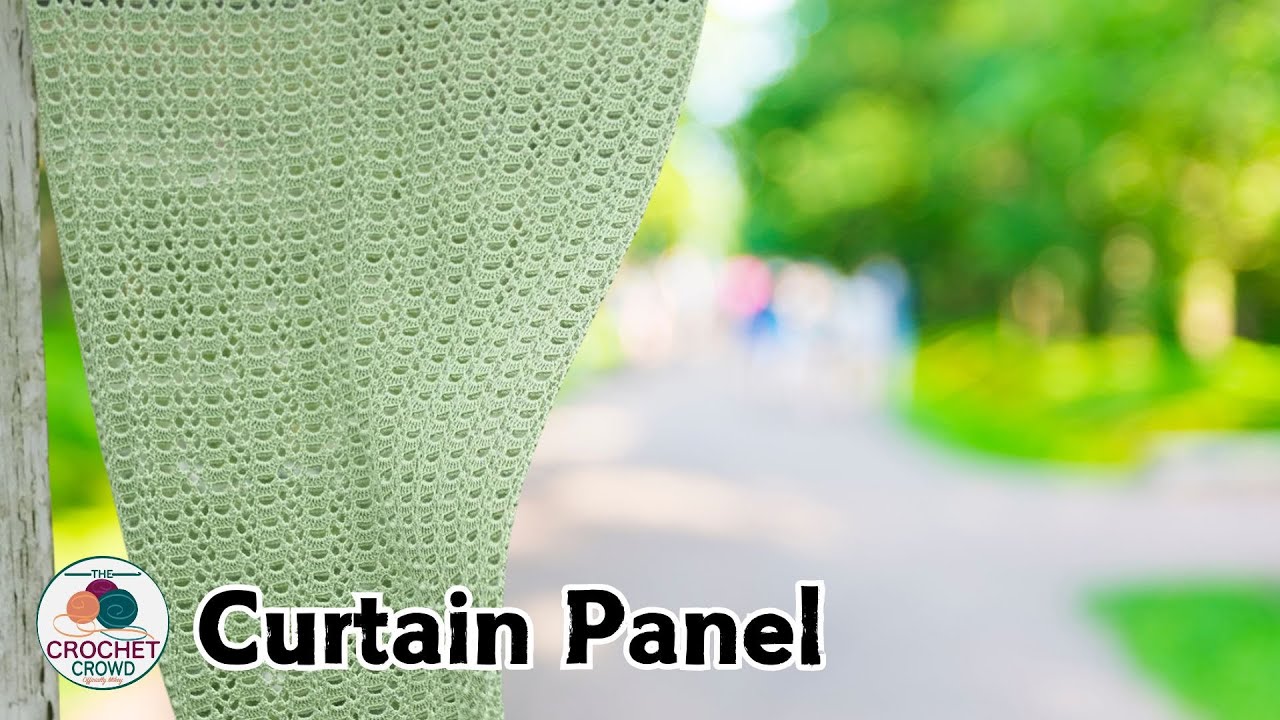 How to Crochet EASY Curtain Panel