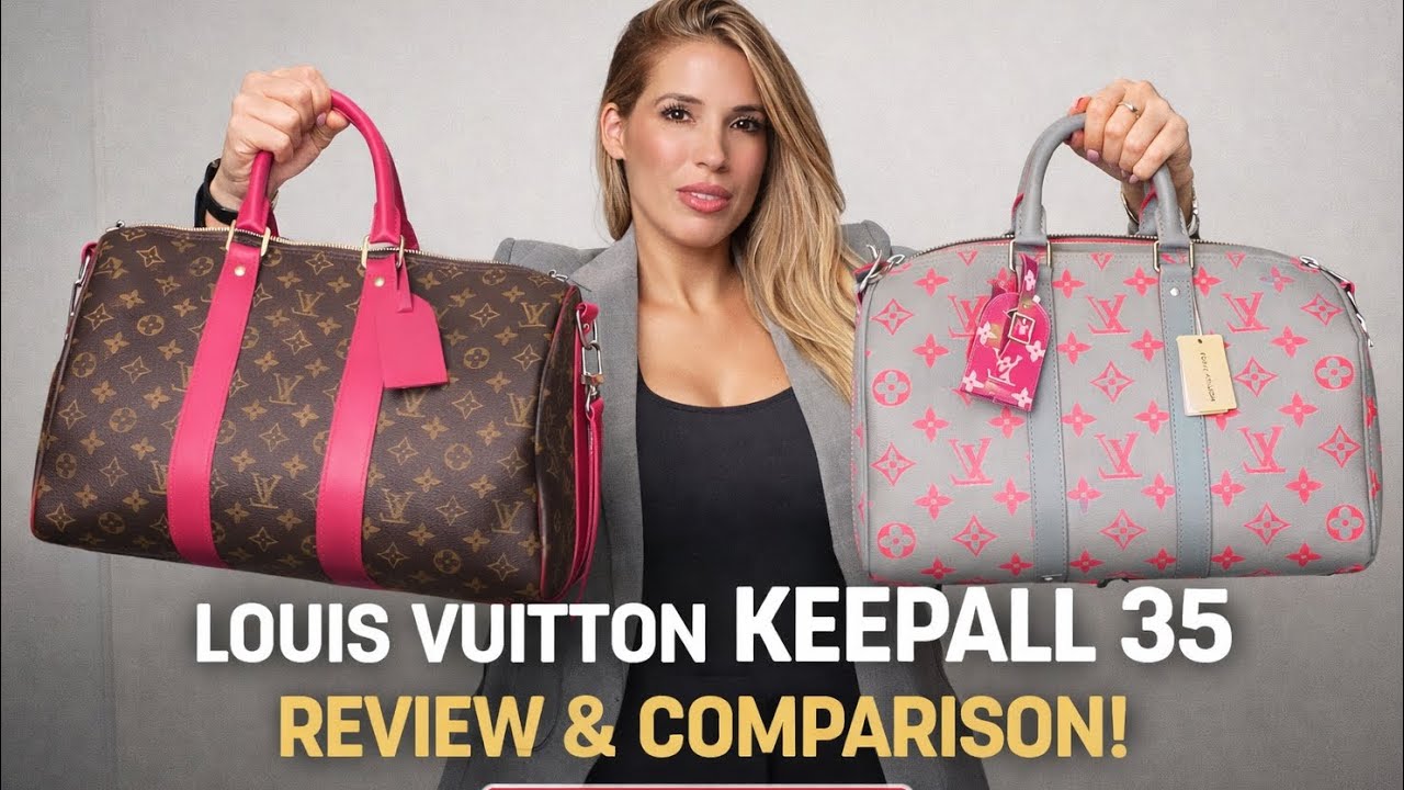 Reviewing my keepall 35 that sold out in 2 minutes! I also have the Keepall 45! 