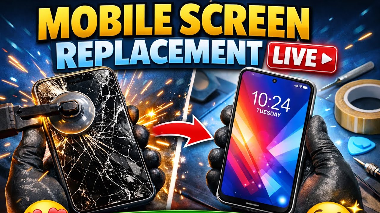 Mobile Screen Replacement LIVE | Satisfying Repair