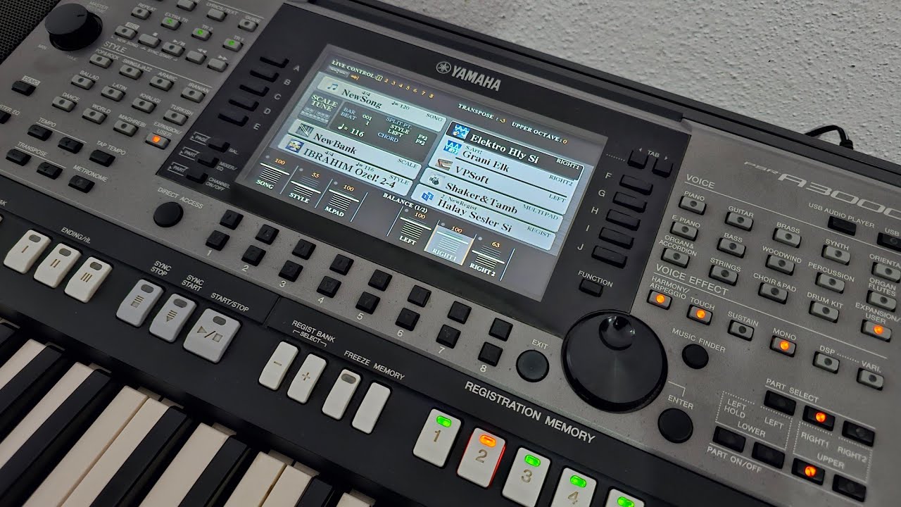 YAMAHA PSR - A3000 SET SİLME, SET YÜKLEME, SİSTEM AYARLARI (İBRAHİM KARADAĞ)