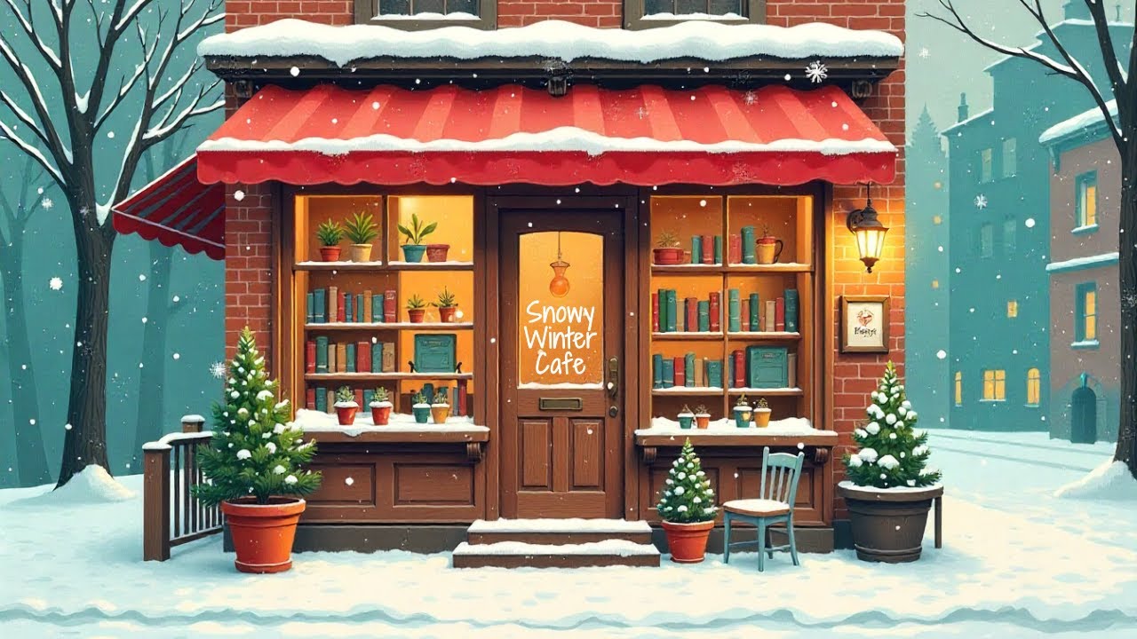Cozy Winter Coffee Shop Lofi ❄️☕ Chill Beats for Study, Focus & Relaxation ❄️☕ Long Mix 3+ Hours