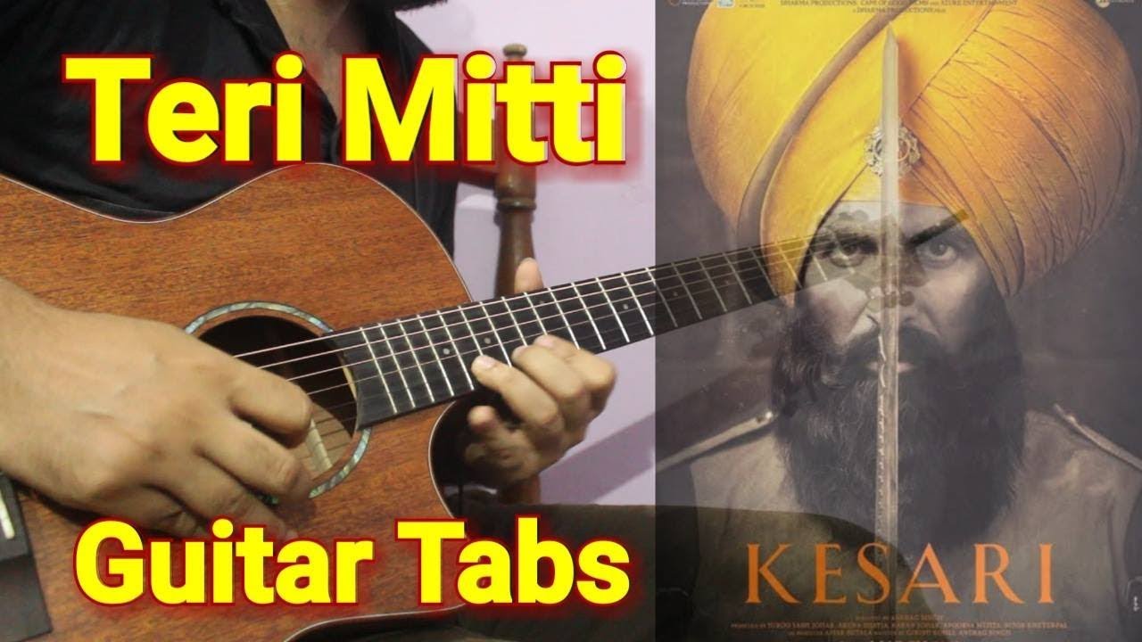 Teri Mitti Guitar Instrumental Tabs with backing Track - Kesari | Arko, B Praak