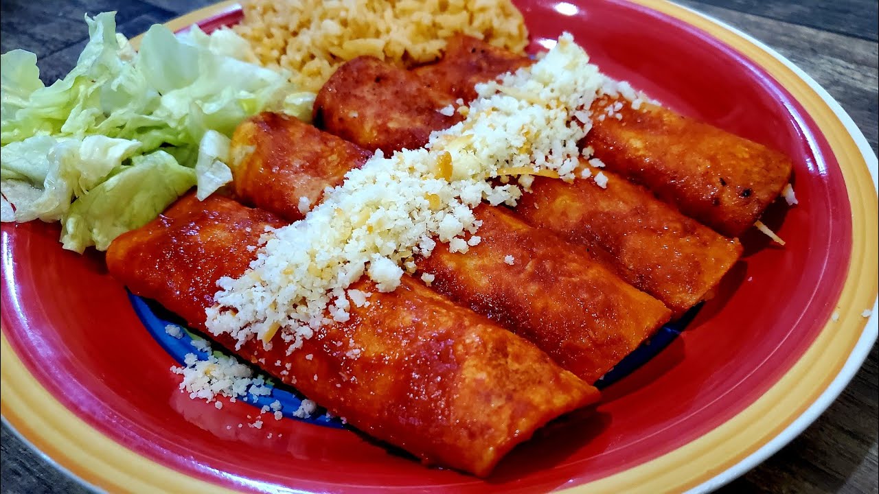 Enchiladas rojas estilo Zacatecas | Enchiladas fritas