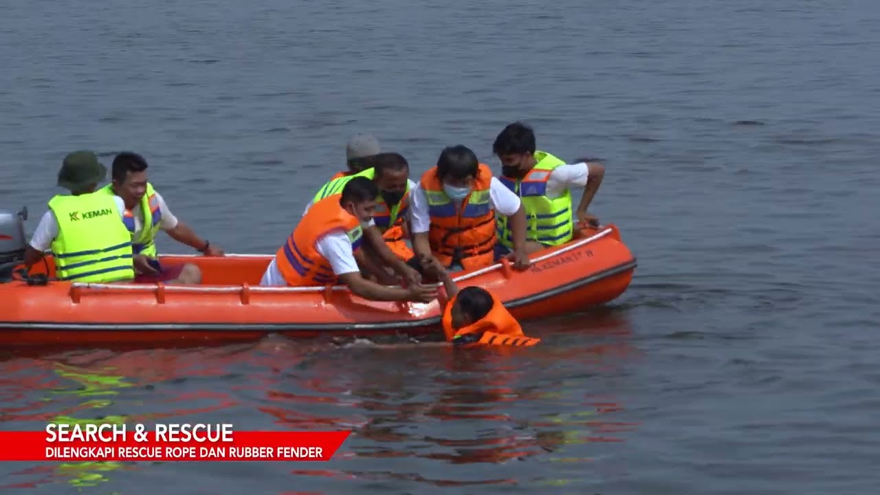 Keman Boat 3.7W - Perahu LCR Polietilen - Polyethylene LCR Boat - Search & Rescue Boat