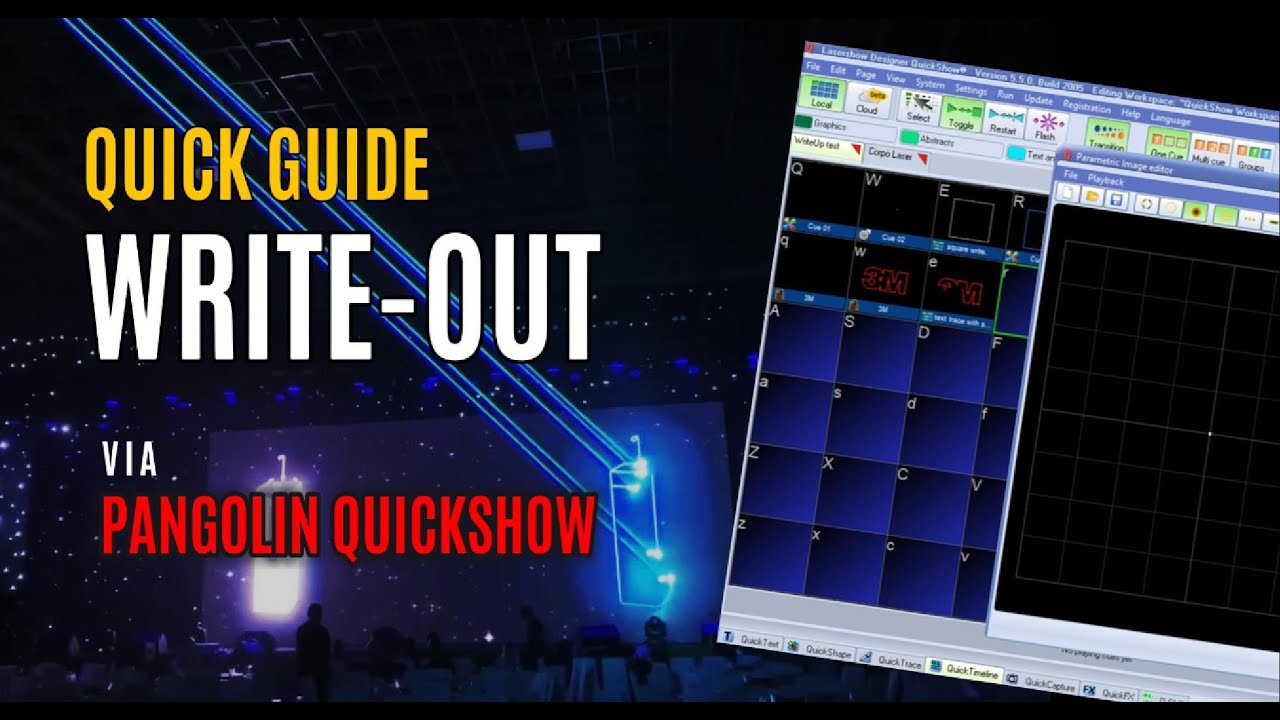 Quickshow Laser Software Basics: Text & Write-Out Effects for Shows