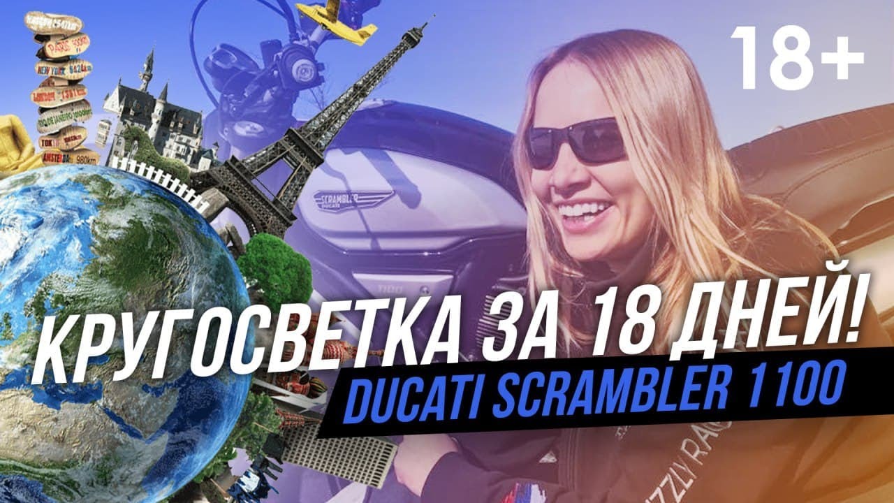 Татьяна Игушина. На мотоцикле вокруг света за 18 дней. Мотогонщица.