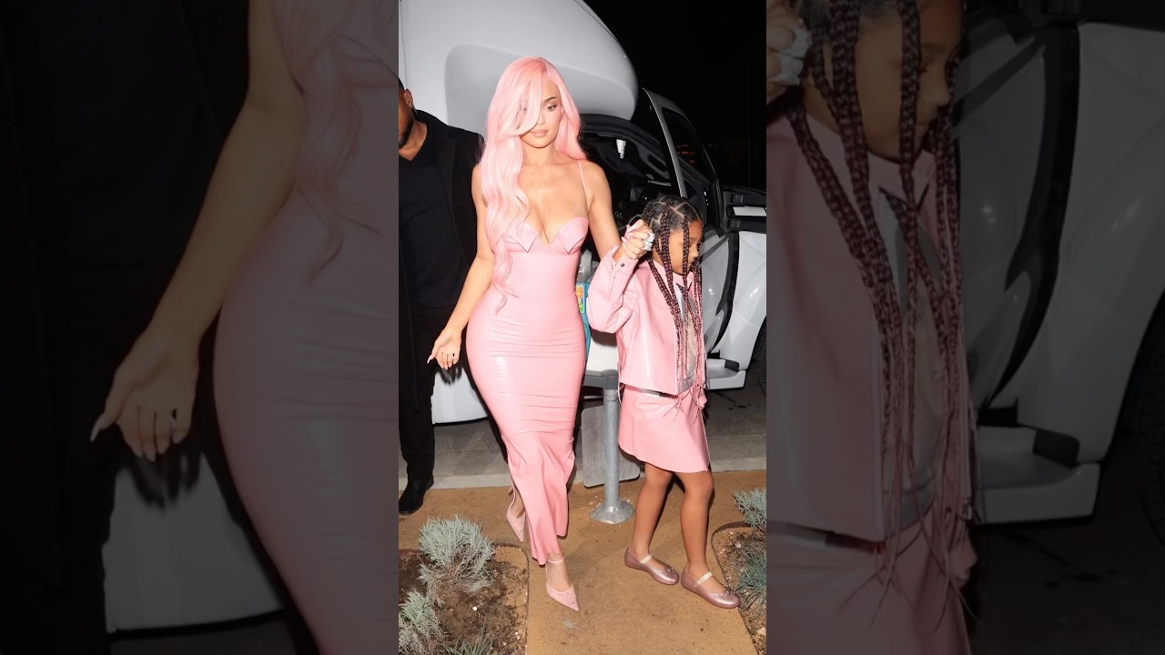 Kylie Jenner & Stormi Webster Fab Slay@KylieCosmetics Pop-up