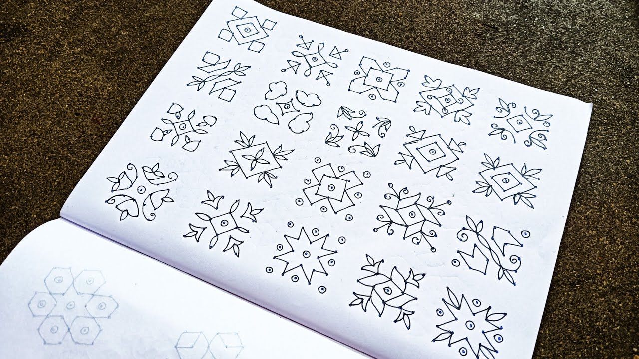5-5 straight 30 pulli kolam/Muggulu/daily use kolam/Easy dot kolam/5-5 pulli kolam for beginner