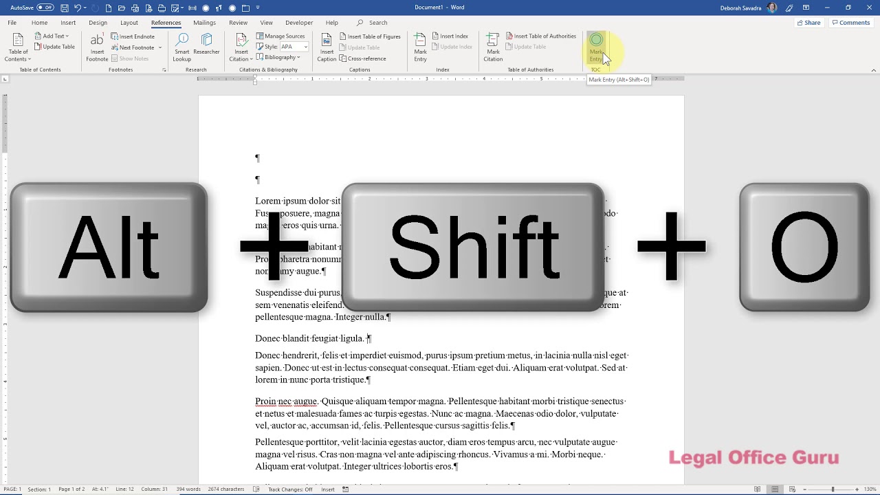 2 ways to create a Table of Contents in Microsoft Word