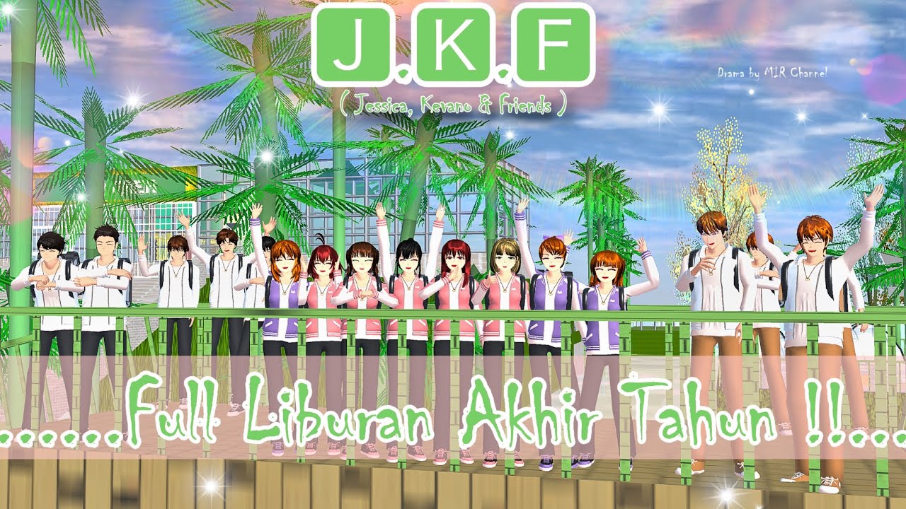 J.K.F (Jessica, Kevan & Friends) || Queen Island 🏝️2025 || Drama Sakura School Simulator