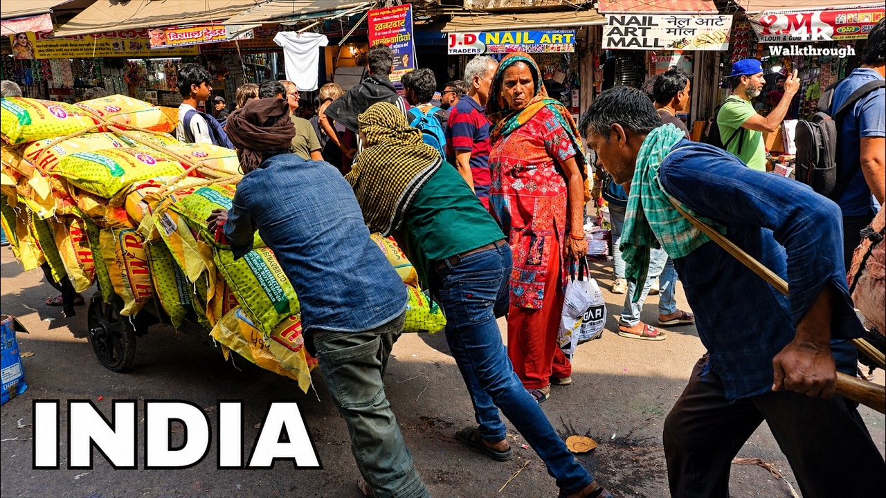 Real India Street Life & Daily Hustle 🇮🇳 | Silent Documentary (4K HDR)