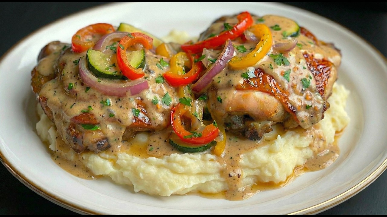 Всего за 30 минут! Я никогда не пробовал курицу в таком вкусном соусе! Вкусный куриный ужин!
