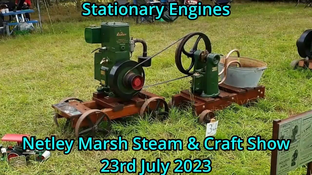 Stationary engines at Netley Marsh NMSCS 2023 steam rally