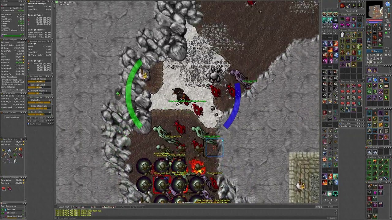 Tibia 823 MS - Flimsy Port Hope (The Netherworld) - 9.1kk/h (100%) (1x Attack Prey)