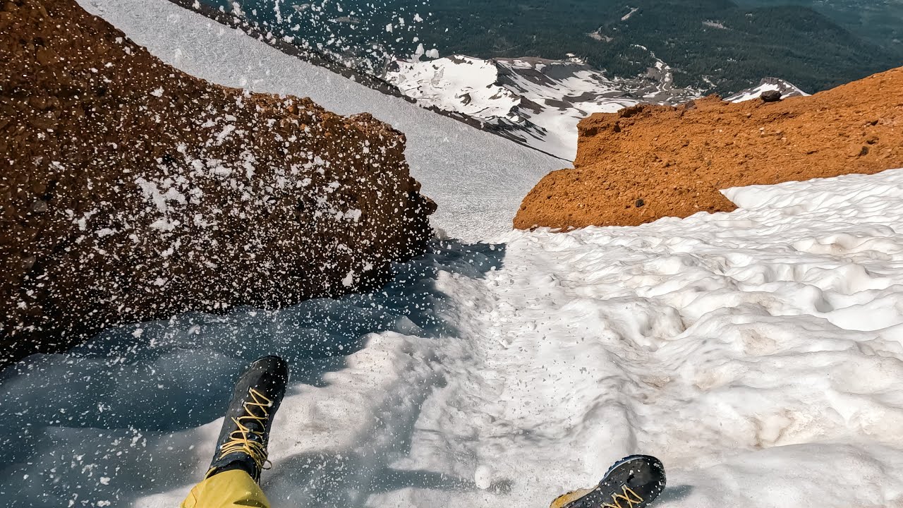 Glissading at Mount Shasta's Red Banks went wrong