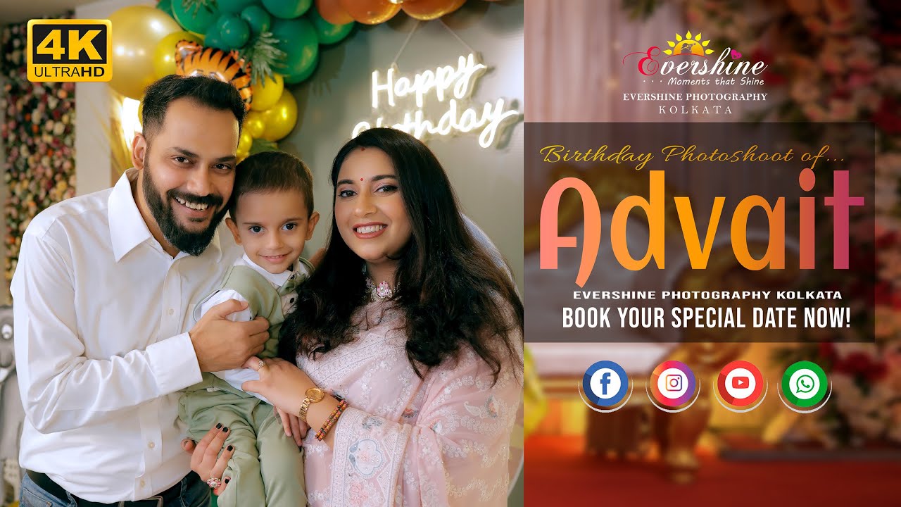 Best Birthday Photoshoot of 2025 by Evershine Photography Kolkata | Advait on his 5th Birthday