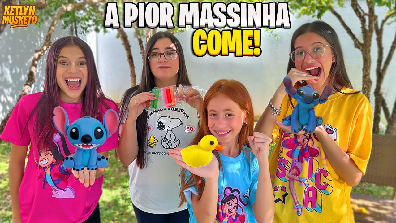 QUEM FIZER A PIOR ESCULTURA DE MASSINHA, COME !! *quem ganhou? * (ketlyn musketo)