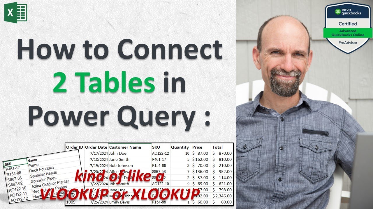Как соединить 2 таблицы в Excel Power Query. Похоже на VLOOKUP или XLOOKUP.