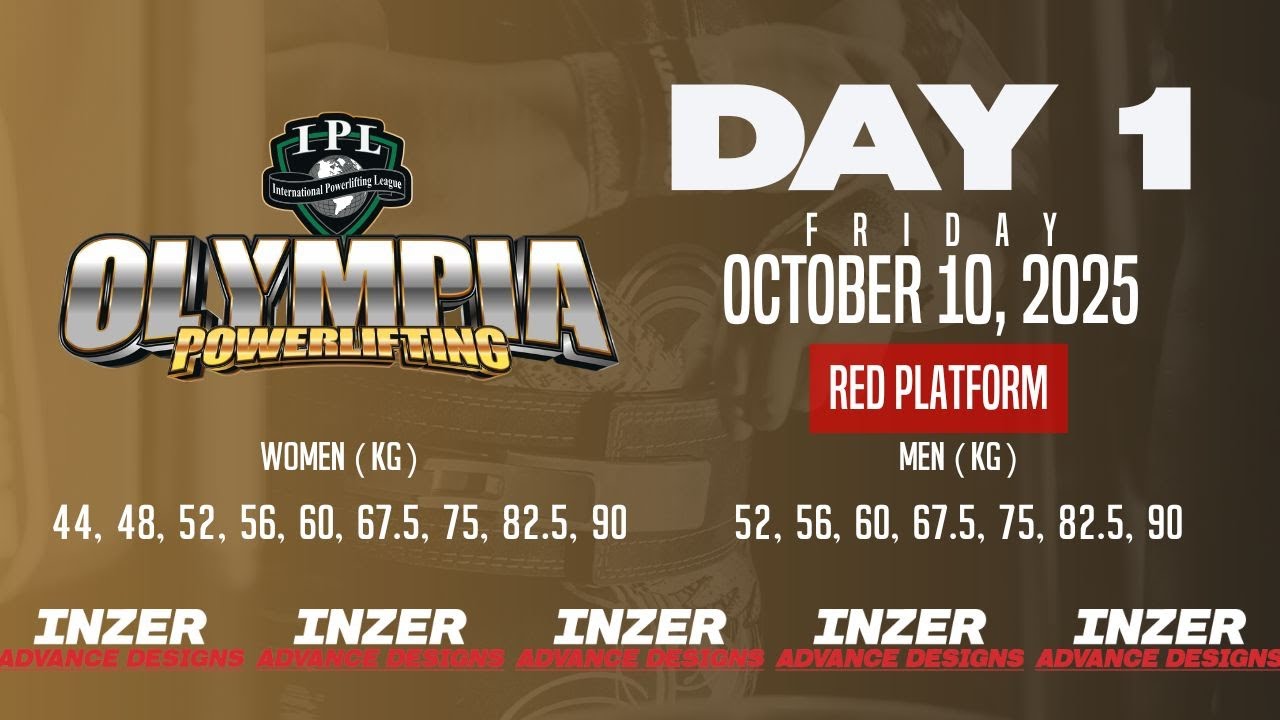 2025 IPL Olympia Pro Powerlifting - Day 1 - Red Platform