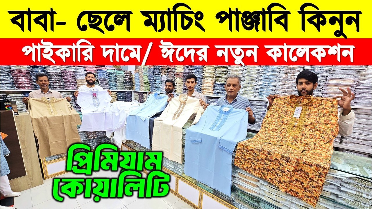 বাবা ছেলে ম্যাচিং পাঞ্জাবি পাইকারি দামে | Eid Panjabi Price In BD 2026 | New Eid Collection Panjabi