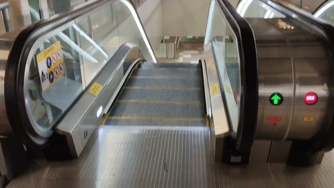 BRAND NEW KONE S MonoSpace Traction Elevator and New OTIS Escalators at Choa Chu Kang MRT Station