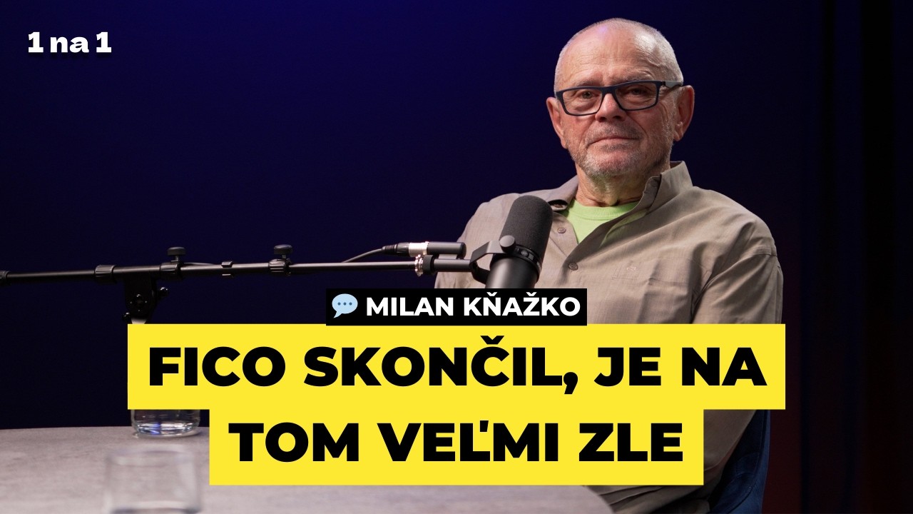 Milan Kňažko: Radšej nech je to strašné s Matovičom, ako katastrofa s Ficom | 1 na 1