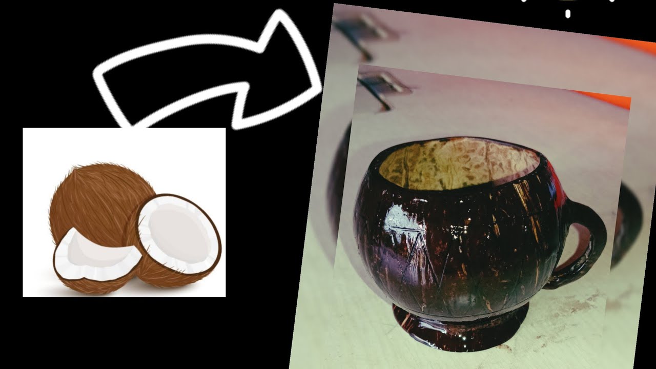 Taza hecha con c&aacute;scara de coco (coconut)