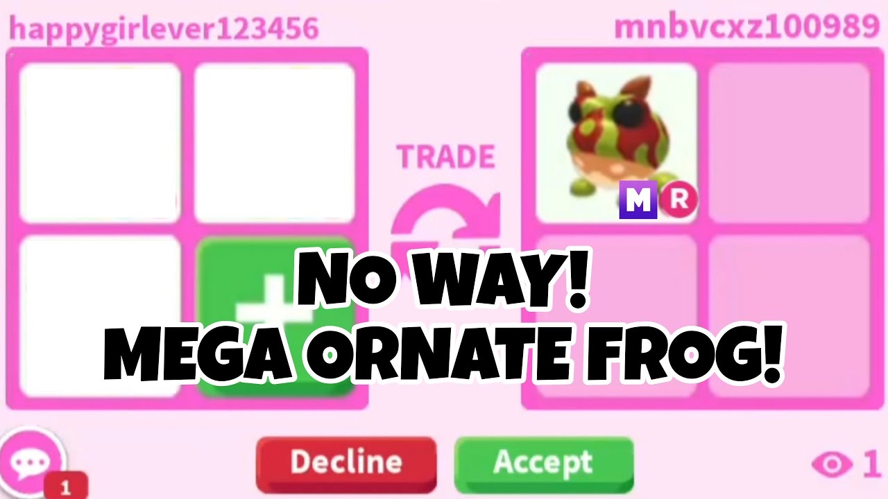 😱😛No Way! I GOT *NEW* MEGA NEON ORNATE HORNED FROG For IN GAME PETS + OFFER FOR MEGA ORNATE FROG!