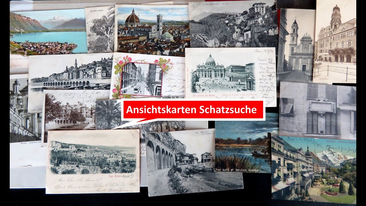 Ansichtskarten wertvoll? Ansichtskarten Schatzsuche in einem Posten von Karten