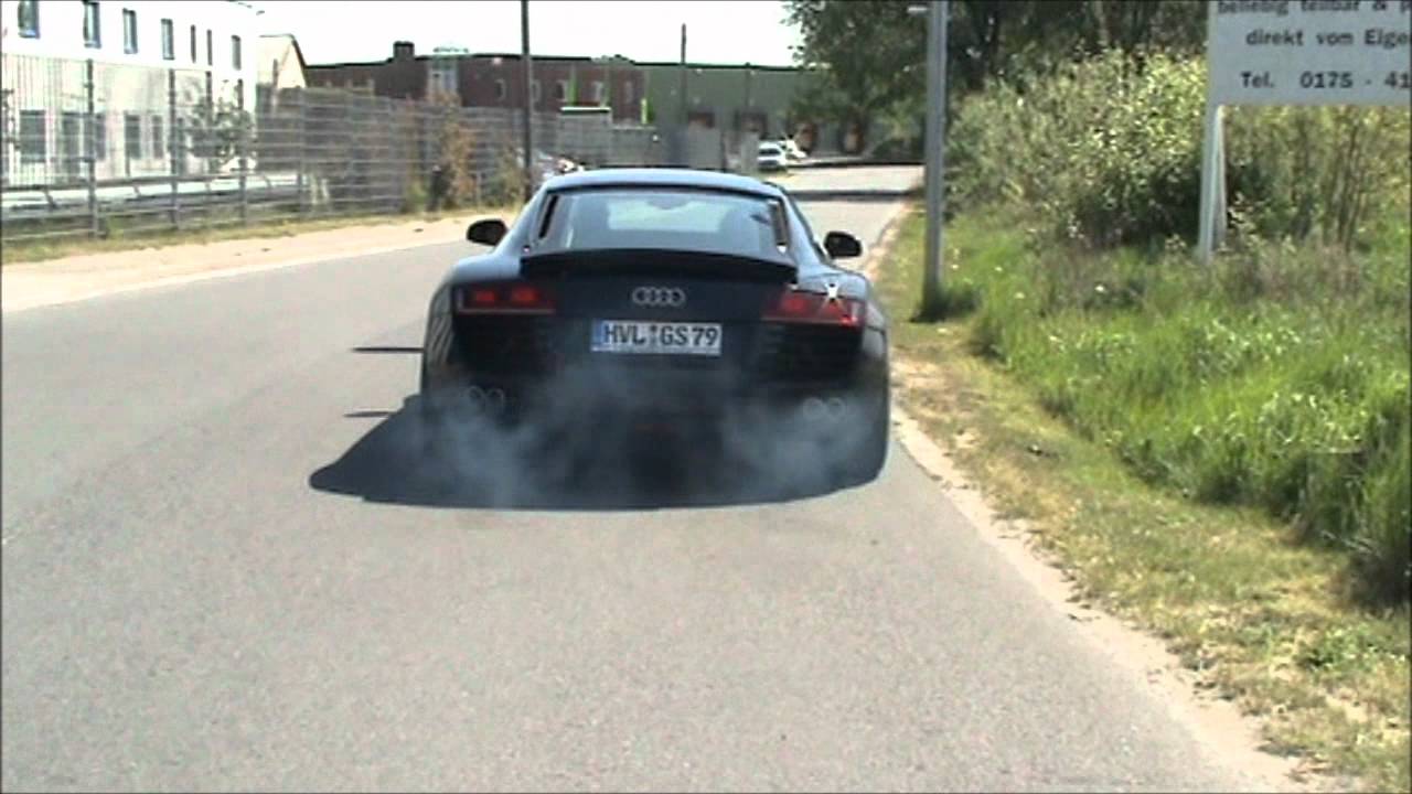 Audi R8 4,2 V8 Sportauspuff / Sports Exhaust by SUPERSPORT Hammer Sound