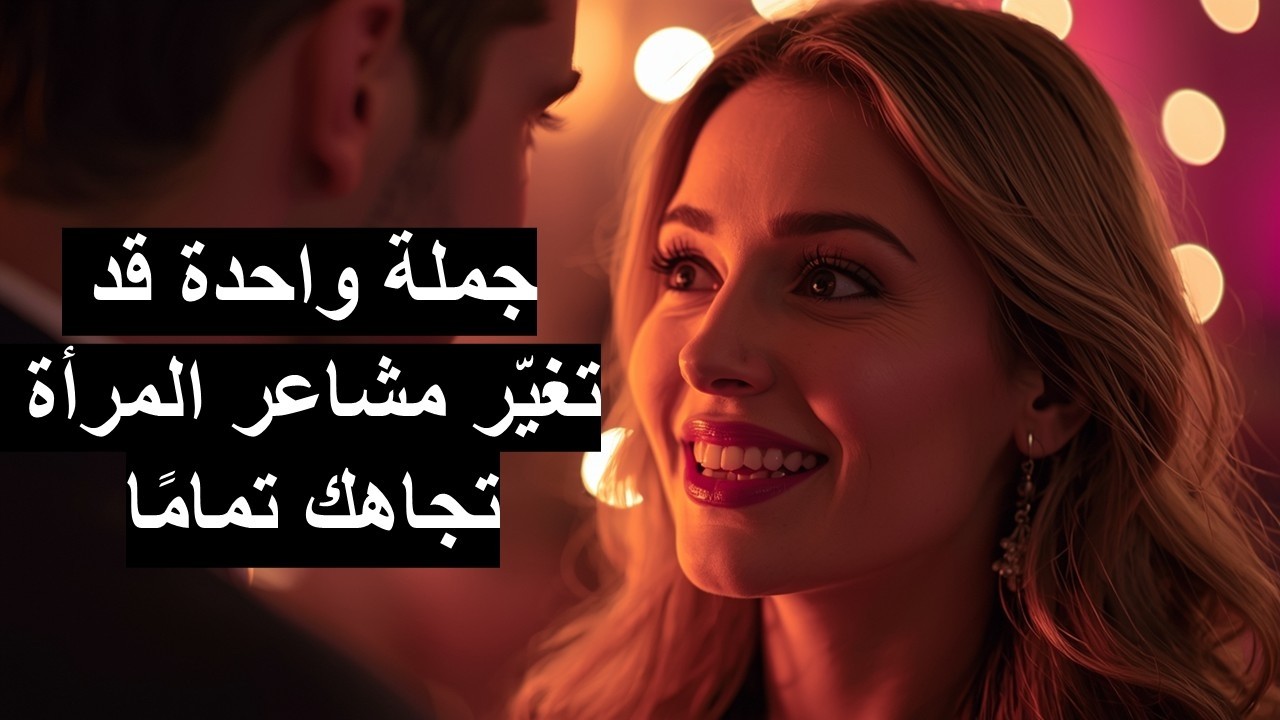 جملة واحدة قد تغيّر مشاعر المرأة تجاهك تمامًا
