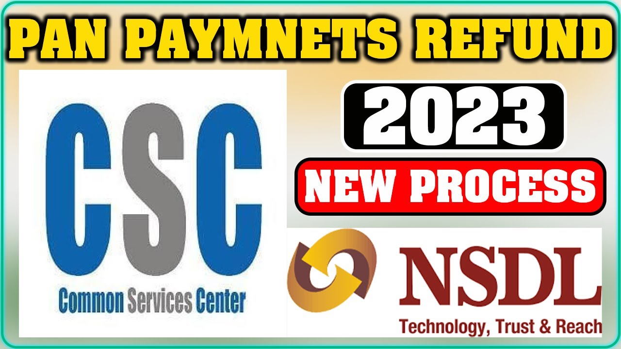 CSC NSDL PAN Card Payments Refund Process | After Failed Transaction How To Refund Draft Application
