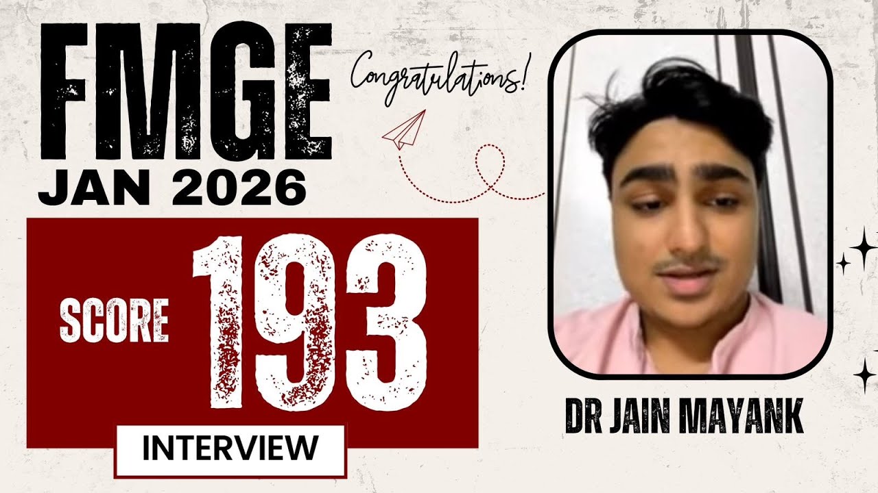 FMGE Score 193 | Dr Jain Mayank Mukesh Proud DAMS Shinning Stars