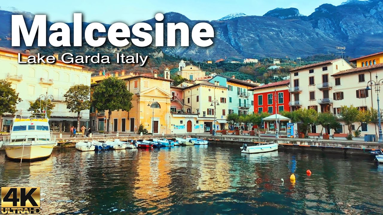 Malcesine Christmas Walking Tour 4K 🎄 | Peaceful Winter Atmosphere & Markets