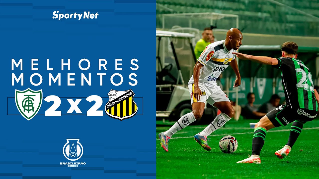 NOVORIZONTINO TROPEÇA DE NOVO E FICA FORA DO G4 - América-MG 2x2 Novorizontino - Melhores Momentos